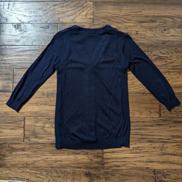 Ricki's cardigan button up V neck navy blue size XS - Picture 8 of 13